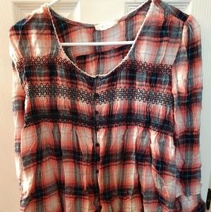 Plaid Blouse